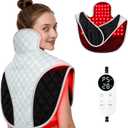 Red Light Therapy for Neck and Shoulders 3-in-1 LED Bead 660nm&850nm Infrared Light Therapy Belt for Neck Waist Back with Timer Remote Control Wearable Suitable for Home and Office Use