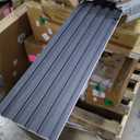 WPC Slat Wall Panels 8 Pack 96" x 6", Waterproof Fluted Wall Paneling, Accent 3D Wall Panel for Wall Decor, Bathroom, Bedroom, Office - Low Grille Black (Cover Approx.32 sq.ft)