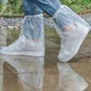 2 x 10 Pairs Waterproof Shoe Covers Thickened Disposable Plastic Non Slip Shoes Dustproof Water Proof Transparent Shoe Protectors Cover, Rain Shoe Covers for Women Men Outdoor