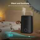 BREEZOME 5L Humidifiers for Bedroom, Ultrasonic Cool Mist Top Fill Humidifier & Essential Oil Diffuser, 360Nozzle, Auto Shut-off, 50H Runtime, Quiet Humidifiers for Large Room, Baby Nursery, Plants