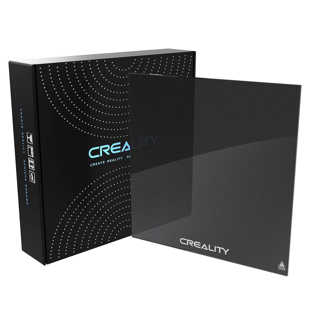 Ceality Glass Bed for CR-10S Pro, CR-X, CR-10 V2, Ender-3 Max, 310x320x4mm, Official Version Build Surface