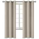 BGment Room Darkening Curtains 6F Long - Grommet Thermal Insulated Drapes Window Treatment Curtains for Bedroom, 2 Panels, 6F x 4F, Camel