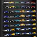 Juexica 1/64 Scale Toy Cars Display Case Organizer Shelves for Model Mini Toys Small Wheels, Holds up to 72 Cars, No Door Cover, 26.5 x 18.75 x 3 Inches