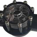 7235 Check Valve 180-Dgree,1-1/2-Inch to 2-Inch Replacement for Pools and Spas Straight Through Flow (Black)