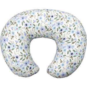 Nursing Pillow, Breastfeeding Pillow with Removable Cover, Ergonomic Breast Feeding Pillow, Baby Feeding Pillow for Mom Easier Breastfeeding- Original Size/Leaves