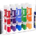 HBlife Acrylic Dry Erase Marker Holder Wall Mount, 10 Slots Whiteboard Marker Holder for Office, School and Home, Marker, Eraser and Whiteboard Cleaner Not Included, Clear