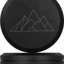 Slim Metal Zyn Container, Airtight & Odor-Proof Pouch Holder for Zyn, Caffeine & Energy Pouches, Premium Anodized Aluminum Zyn Can, Discreet & Portable Zyn Tin (Black | Mountain Engraved)
