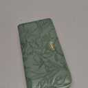 Wallet for Women Clutch Double Zip Around Credit Card Holder Leather Women's Wallet Large Capacity (1A-Green)