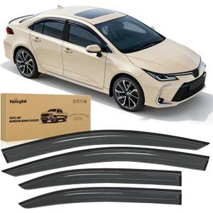 Nilight Tape-On Window Visors for Toyota Corolla Sedan 2019-2025