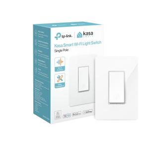 Kasa Smart Light Switch HS200, Single Pole, Needs Neutral Wire, 2.4GHz Wi-Fi Light Switch Works with Alexa and Google Home, UL Certified, No Hub Required , White, HS200