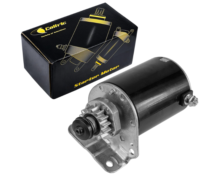 Caltric Starter Compatible with Briggs Stratton 693551 593934 John Deere LG693551 LG693551 SE501848 MIA13018 / 14 Teeth Improved Steel Gear