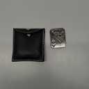 Metal Fidget Toys Adults EDC Fidget Slider Poker Push Card Magnetic Toys for Adults for Anxiety and Stress Relieve Autism ADHD Cool Gadgets for Desk-Poker A Silver