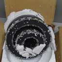 9.8 inch Modern Crystal Chandelier Flush Mount Ceiling Light, Black Mini Chandelier with LED Lighting for Bedroom Hallway Entryway Dining Room, 6000K Daylight Small Semi Flush Mount Fixture