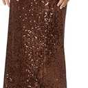 The Drop Women's Bianca Sequin Midi Skirt S