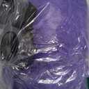 QACCF Purple Culry Fluffy Men Women Lavender Goggle Halloween Costume Cosplay Wig (Two Eyes Set)