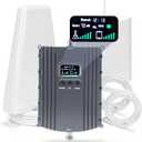 Cell Phone Booster for Home,Up to 5500Sq Ft,Cell Phone Signal Booster for Band 2/25 / 4/66 / 5/12 / 17/13 with All U.S. Carriers,Boosts 5G 4G LTE, FCC Approved (Light Purple)