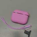 ORNARTO Compatible with AirPods Pro 3 Case 2025, Full Protective Hybrid Silicone for AirPods Pro 3rd Generation Case, Front LED Visible Skin Cover-Cherry Blossom