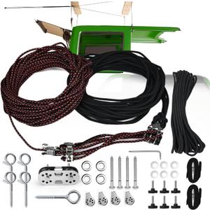 Upgraded Hardtop Removal Lift for Jeep Wrangler, Compatible with All Jeep Wrangler JK JL Models,Garage Storage HoistSafe Anti-Drop System,Easy One-Person Operation,Supports 8-16 ft Ceiling, 6 TKnobs