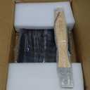 Mimiuo Cast Iron Sizzler Pan for Pizza Oven and Grill, 14 Inch Non-Stick Sizzling Fajita Skillet Rectangular Griddle Pan with Removable Handle for Stove Cooking Grilling Meats Seafood