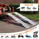 Truck Ramps 75" 1500 LBS 2 Pack, Extra Heavy Duty Loading Ramps for Lawn Mower, Portabe Non Slip Motorcycle Ramps for Pickup Trucks, ATV, Dirt Bikes, UTV
