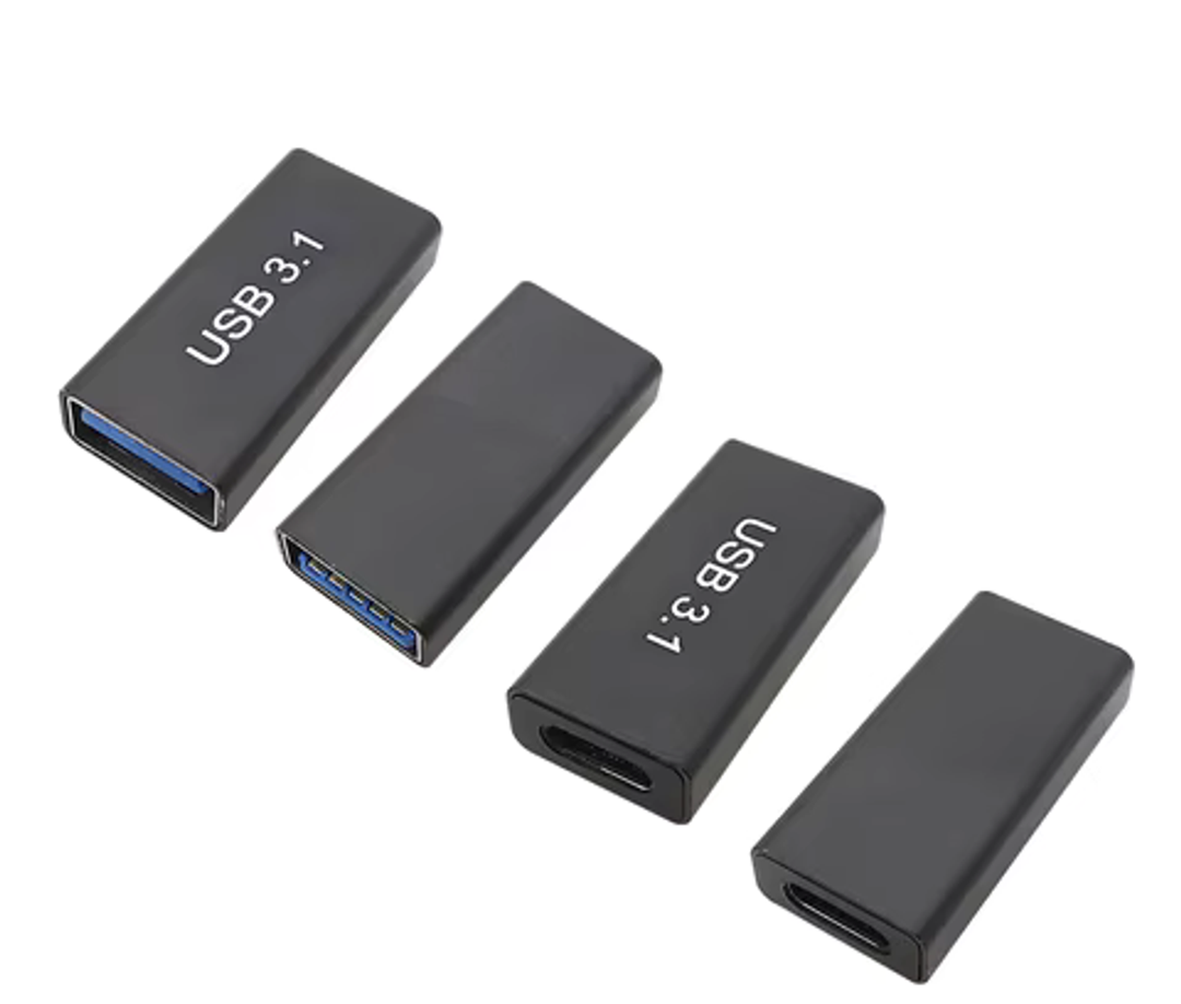 Pastall 4-Pack Upgraded USB 3.1 Adapters - Type C to USB A Charger Converter Set