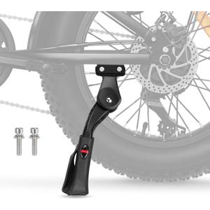 Adjustable Bike Kickstand Heavy Duty Rear Mount Kick Stand for 40mm 16-24 Inch Aluminum Kickstand for Adult Kids Bike Mountain Bike Ebike Mini Bike Electric Dirt Bike MTB