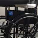 Medline Comfortable Folding Wheelchair with Swing-Back Desk-Length Arms and Swing-Away Footrests, 20W x 16D Seat