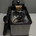 Elite Gourmet EDF2100 Electric Immersion Deep Fryer Removable Basket Adjustable Temperature, Lid with Viewing Window and Odor Free Filter, 2 Quart / 8.2 cup