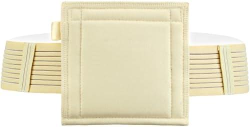 Breathable G Tube Holder Belt Large Square Sponge Feeding Tube Pouch for Gastrostomy J Peg Peritoneal Dialysis PD Peritoneal Dialysis Catheter Accessories Women Men Beige Large