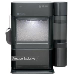 GE Profile Opal Ultra, Countertop Nugget Ice Maker, 1 Gal XL Side Tank, 38 lbs/Day, Pebble Pellet Crushed Ice Machine, WiFi Black Stainless Steel