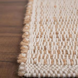 Neutral Rug 20X30 Jute Rug Braided Rug - Earthy Farmhouse Solid Rug - Nautical Area Rug for Entryway or Kitchen, 20" x 30"
