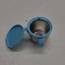 Munchkin Snack+ Stainless Steel Snack Catcher Cup with Lid, 9 Ounce, Blue, 1 Pack