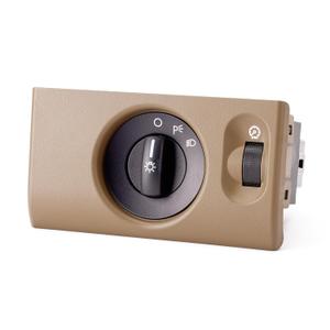 Headlight Switch for Ford F150 2005 2006 2007 2008,Lincol Mark LT 2006 2007 2008,Headlamp Control Low Beam Switch Instrument Panel Knob 5L3Z11654AAB 7L3Z11654AB,1S9961, SW7366(w/o Auto Headlights)