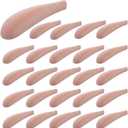 25 PCS Hanger Shoulder Support, Pink Hanger Pads Flocking, Plastic Protectors, Velvet Flocking Hangers Measuring 0.2 Inch in Thickness