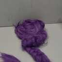 Hair Cap+Long Purple Wig with Braids Purple Braided Wig for Women Extra Long Cosplay Outfit Halloween Ponytail Costume Adult Anime Outfit for Halloween Party Cosplay Comic Con