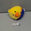 Rechargeable Interactive Moving Dog Toys, Automatic Crazy Jumping Duck for Boredom, Attractive Squeaky Plush Duck Covers A Talking Bouncing Ball with Recording Playback, Puppy Toys to Keep Them Busy