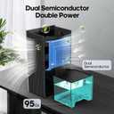 Dehumidifier, Dehumidifiers for Home(1000sq.ft), 98 OZ Water Tank, Dehumidifier Washable Air Filter, Dehumidifiers for Basement Bedroom Bathroom, Auto Shut Off, Timer Setting (black)