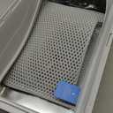 Stainless Steel Litter Box | XXL Deepened 8" Design Enclosed Box with Lid for Big Cats | High Sided, Anti-Urine Leakage | Non-Stick Bottom & Includes Litter Mat & Metal Scoop (Silver Gray)