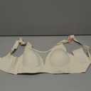 Womens Wireless Bra No Underwire Seamless Push Up Bra Comfort Full Coverage Padded Soft Vneck Everyday Bralette M