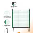 Temporary Fence Gate,3' Height,Garden Fence Mesh Door, Free Open and Close Boundary for Garden Backyard Outdoor Animal Protect, Non Electric Safe for Children and Dog