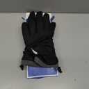 rivmount Winter Waterproof Ski Snow Warm Gloves for Women Men, Windproof Cold Weather Thermal with Touchscreen Fingers, for Running Driving Cycling Hiking Biking Outdoor Sports Daily Work (Large, Black)