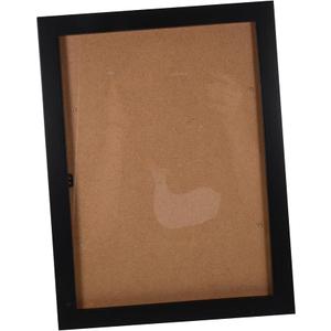 12"x9" Minimalist Wooden Picture Frame Wall and Tabletop Display for Home Decor Photo Frame Decoration Black