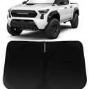 Windshield Sun Shade for 2016-2024 2025 Toyota Tacoma, Car Front Window Sunshade Fit Tacoma 2Dr 4Dr Pickup Foldable Limited 2Door 4Door Truck Sun Visor Blocks UV Rays Heat Sun Shield Accessories