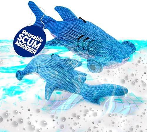 Sunishi Hot Tub Scum Absorber Reusable Hot Tub Sponge, Hot Tub Cleaner, scum Absorber for spa hot tub, hot tub Cleaner for Inside Surface, Essential hot tub Accessories for Adults & Kids, 2-Pack.