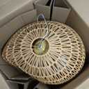 Ceiling Pendant Light Shade Natural Rattan Lampshades Rustic Bedroom Lighting