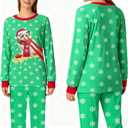 Family Christmas pajamas matching set adult pjs men women couple Comfy sleepwear (M)