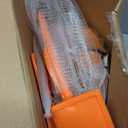 Silent Basketball and Hoop Set Soft Foam Indoor Basketball No Noise for Indoor Dribbling and Shooting Practice Ideal for Teens Adults (Size 7, Orange)