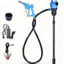 Electric Drum Barrel Pump, 110V-240V AC/ 12V DC Power, 55 Gallon Electric Transfer Pumps with 2-Inch Bung Adapter, 5 GPM Flow Rate, Suitable for DEF, Diesel, Water, Antifreeze