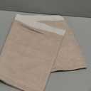 Hiasan Faux Linen Valance Curtains for Kitchen, Light Filtering Rod Pocket Farmhouse Window Valance for Living Room Bedroom Basement, Beige, 42 x 18 Inches Length, 1 Panel