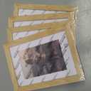 KINLINK A5 Picture Frame Natural, Solid Wood Frames with Acrylic Plexiglass for Pictures 4x6 with Mat or A5 without Mat, Tabletop and Wall Mounting Display, Set of 4
